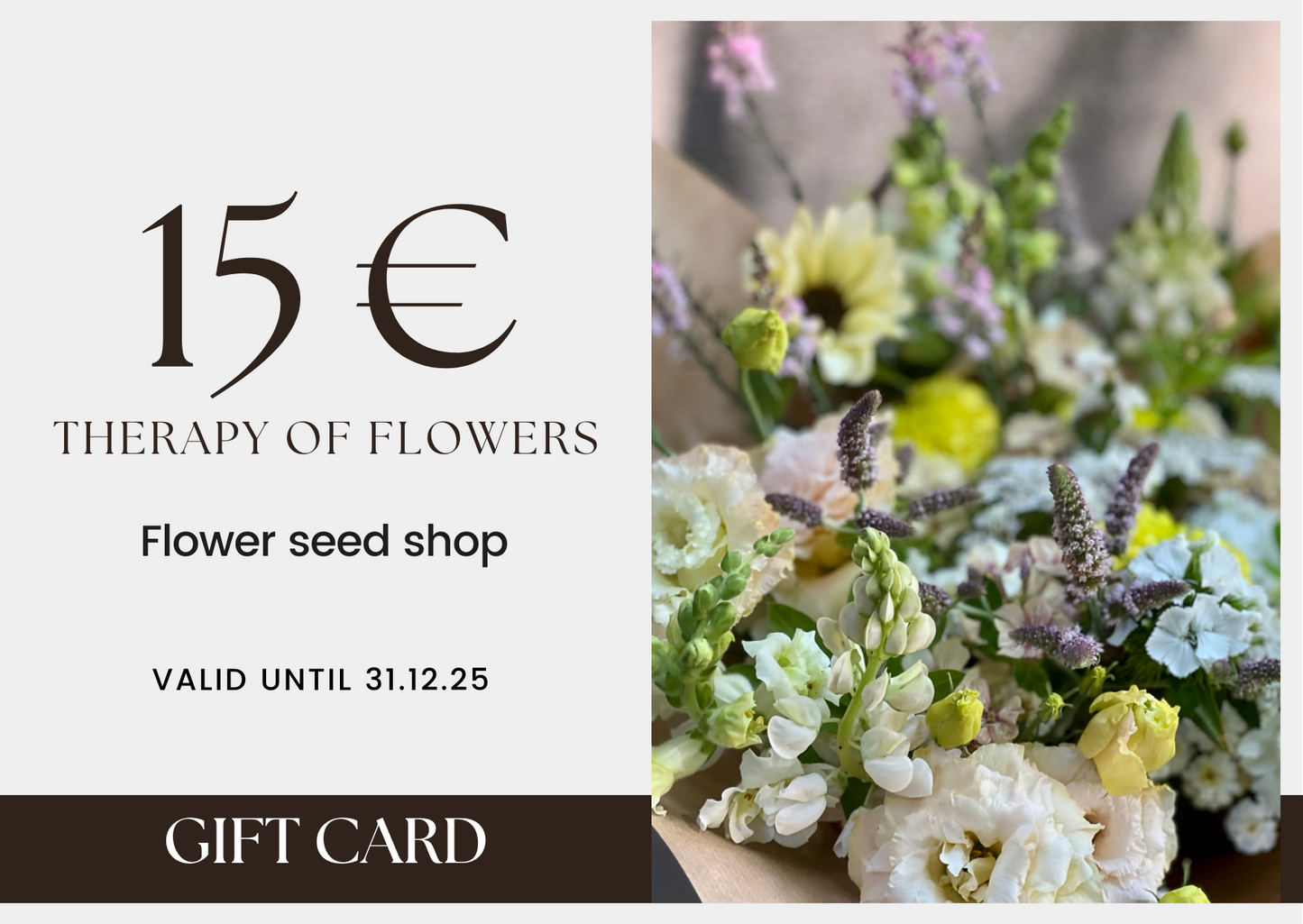 Gift Card form Therapy of Flowers