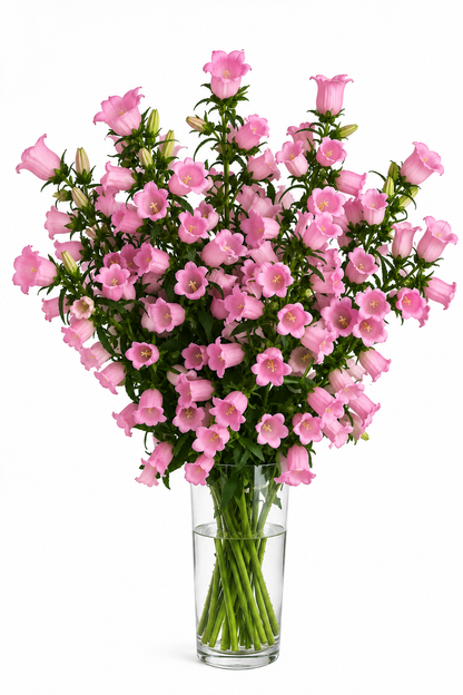 Campanula medium Campana Pink Ipd F1 | Bellflower | Pelleted | NEW 2027 therapyofflowers.com