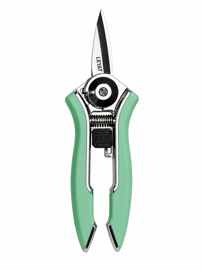 Garden Snips Leyat Happy Line Emerald | Stainless Steel Flower Pruning Snips Leyat