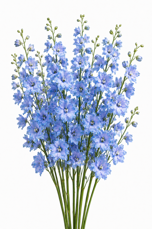 Delphinium Benary's Pacific Cameliard | Delphinium hybrida | Cut Flower therapyofflowers.com