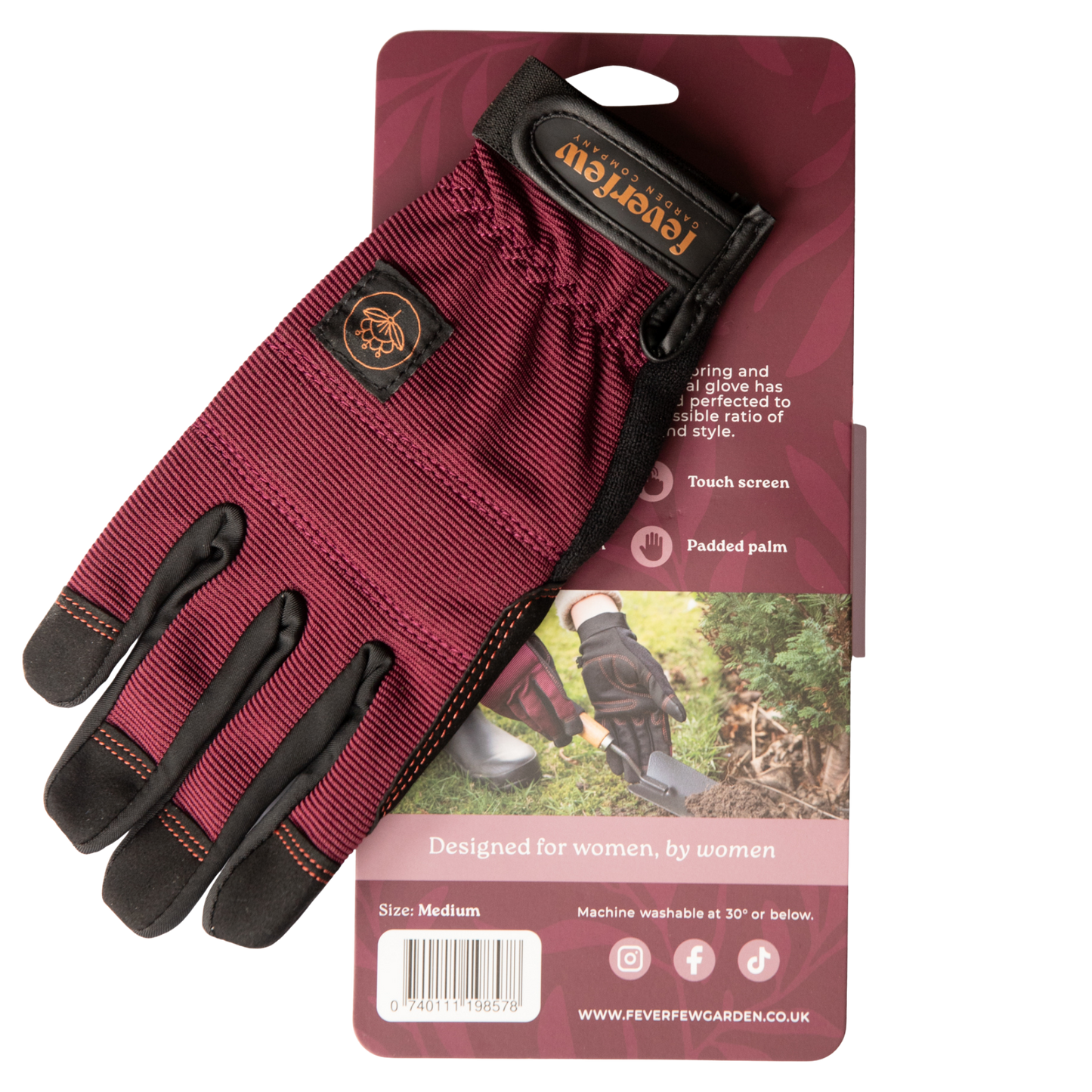 Feverfew Women’s Gardening Gloves | Plum therapyofflowers.com