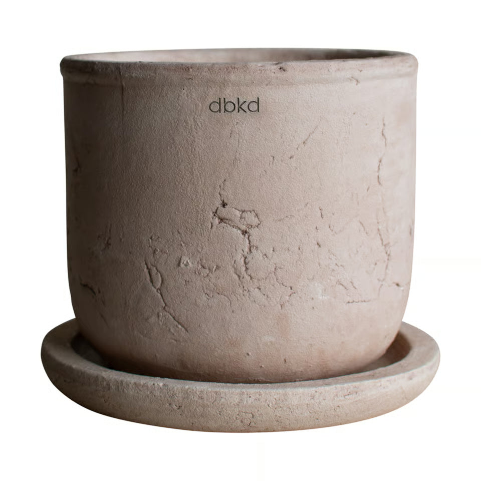 DBKD Terra Small Plant Pot | Sand | Natural Terracotta Pot DBKD