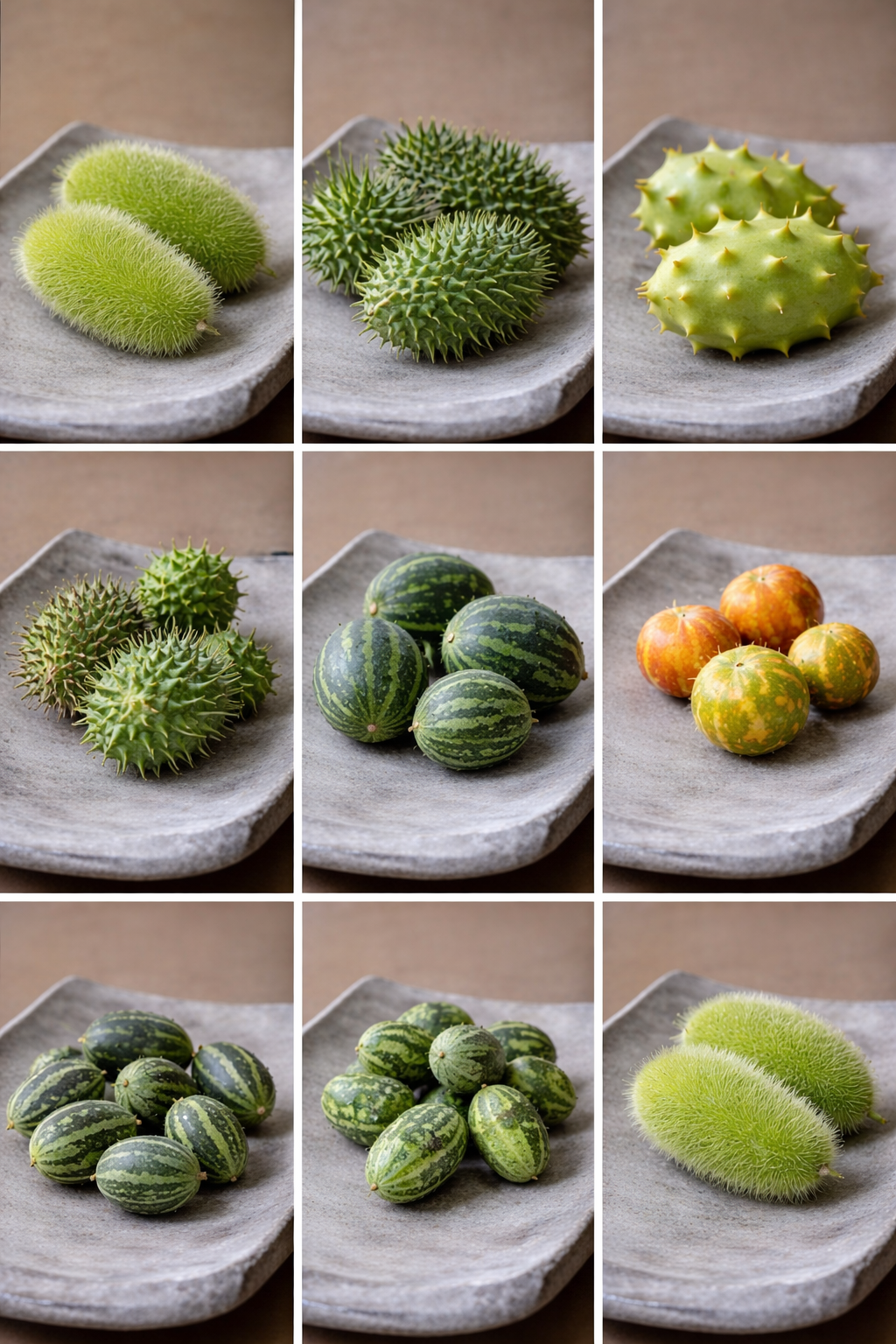 Cucumis species Deco-Fruits Mix | Ornamental Cucumbers | 8 Species therapyofflowers.com