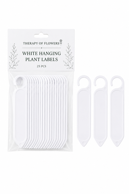 White Hanging Plant Labels | 25 pcs therapyofflowers.com