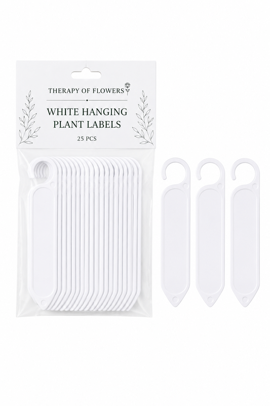 White Hanging Plant Labels | 25 pcs therapyofflowers.com