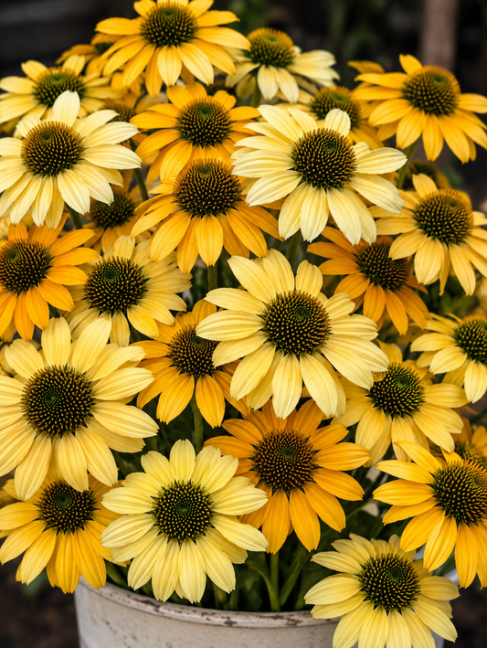 Echinacea purpurea Paradiso Yellow | Coneflower