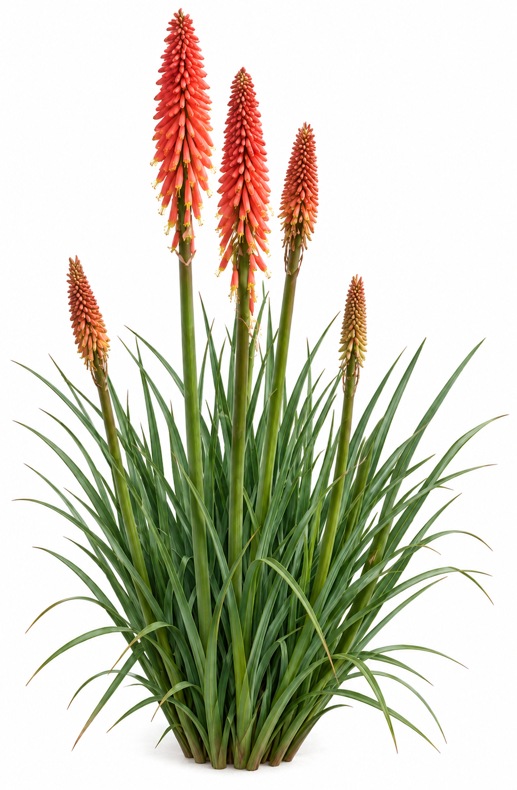 Kniphofia uvaria Flamenco | Red Hot Poker therapyofflowers.com