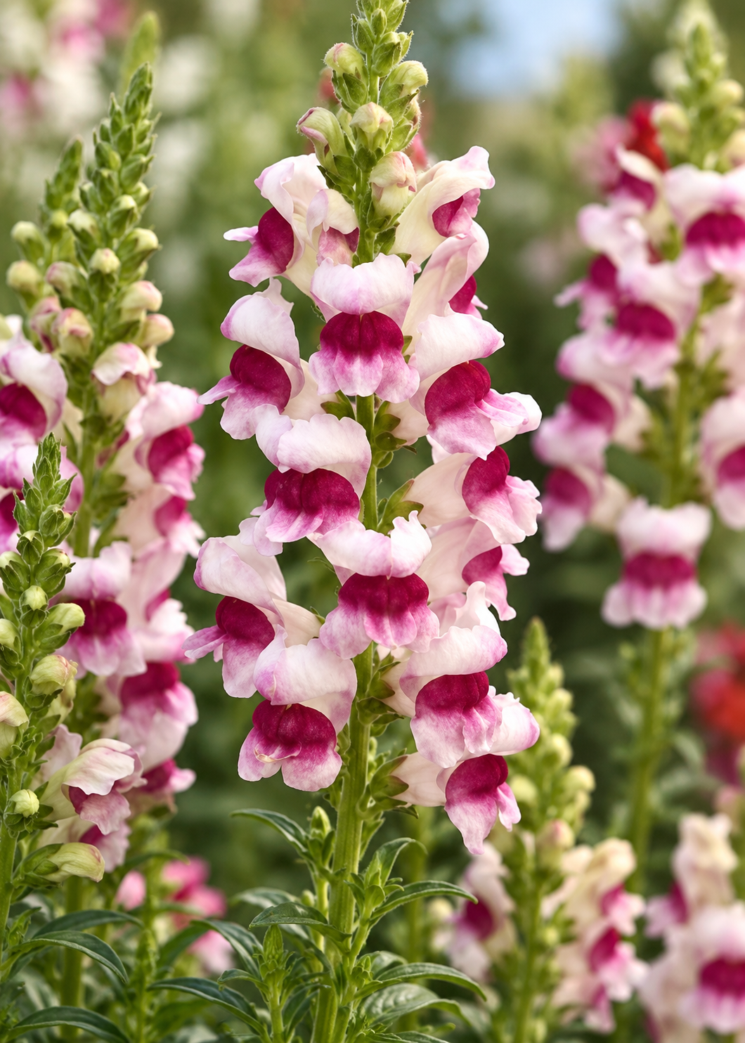 Antirrhinum majus Maryland Plumblossom F1 | Group 1,2 | Snapdragon therapyofflowers.com