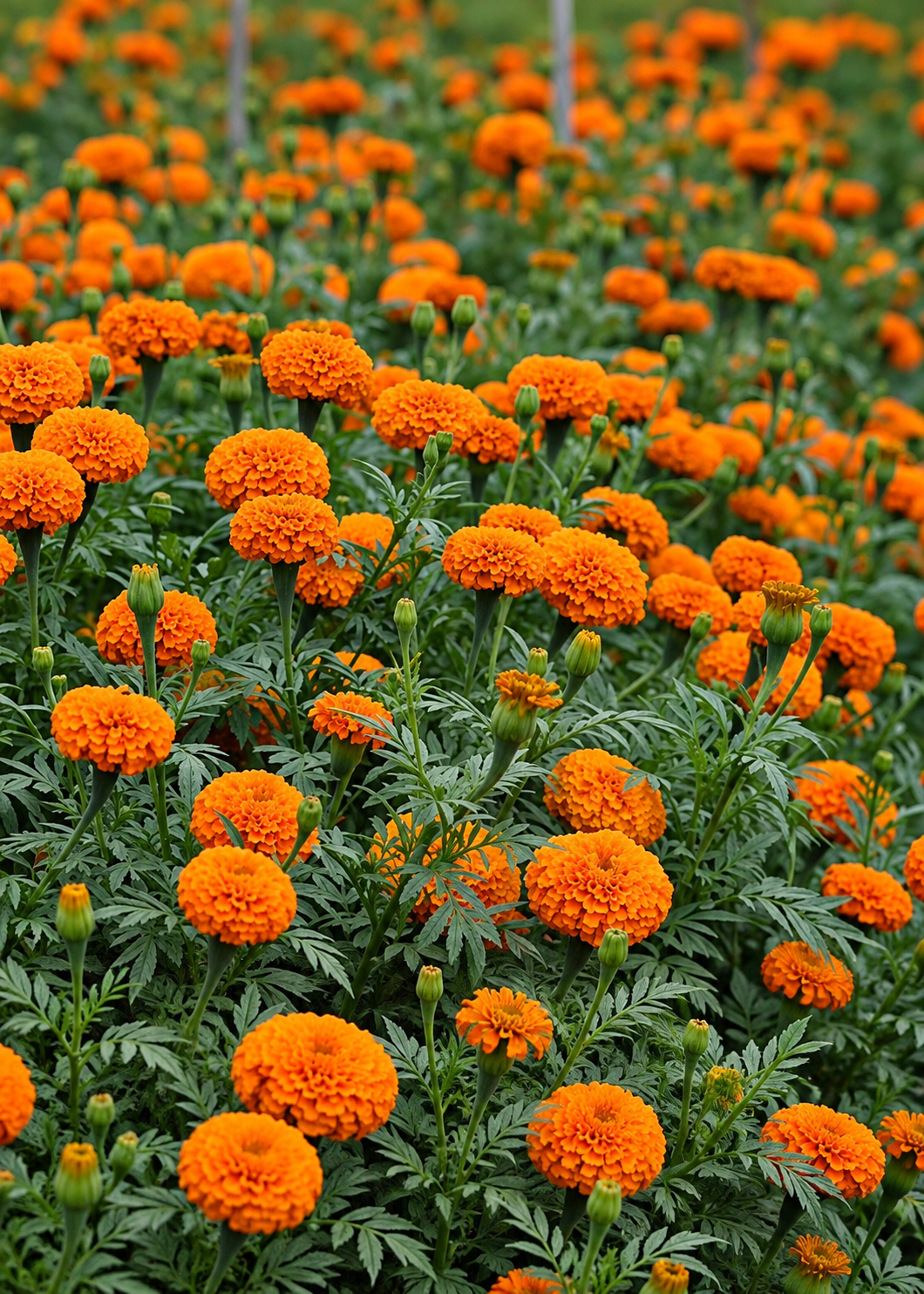 Rose d’Inde Xochi™ Orange F1 | Tagetes erecta | Fleur coupée