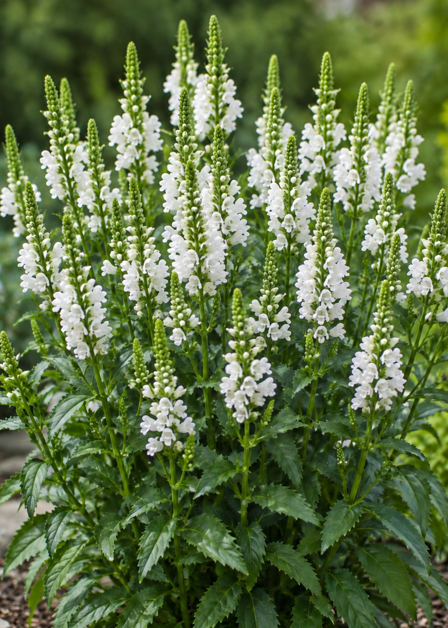 Physostegia virginiana Crystal Peak | Obedient plant therapyofflowers.com