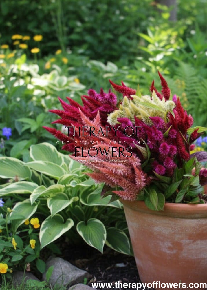 Celosia spicata Celway™ Mix | Wheat Celosia therapyofflowers.com