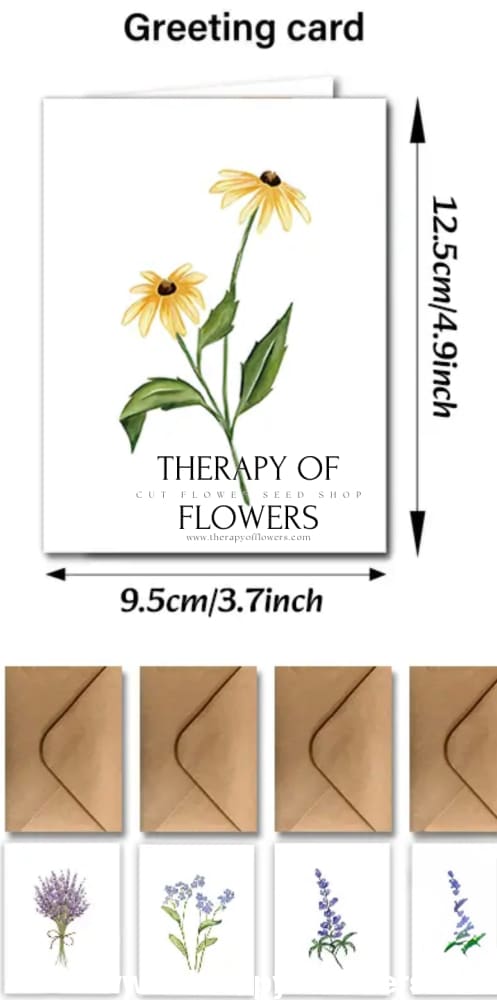 Greeting card - For Flower Lowers therapyofflowers.com