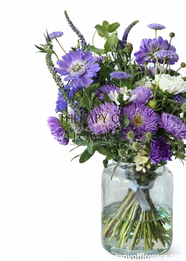 Scabiosa caucasica Fama® Blue | Pincushion Flower | Cut Flower therapyofflowers.com
