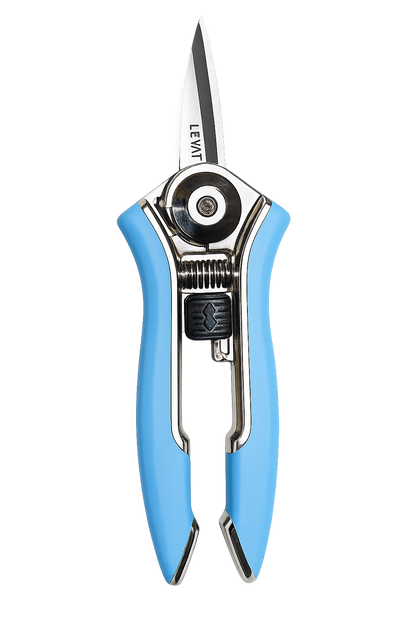 Garden Snips Leyat Happy Line Blue | Stainless Steel Flower Pruning Snips therapyofflowers.com