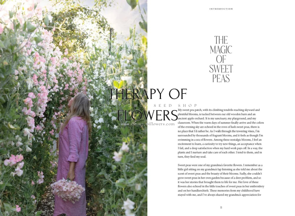 Sweet Pea School: Growing & Arranging the Garden’s Most Romantic Blooms therapyofflowers.com